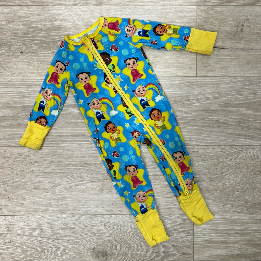 Millie Rose Cocomelon Bamboo Convertible Footie